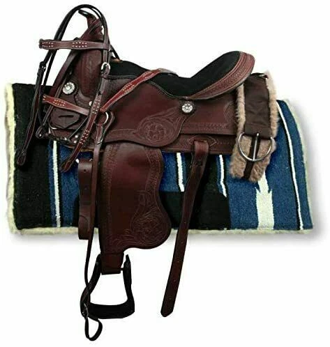 Tachuela de silla de montar de caballo para adultos Western Pleasure Trail...