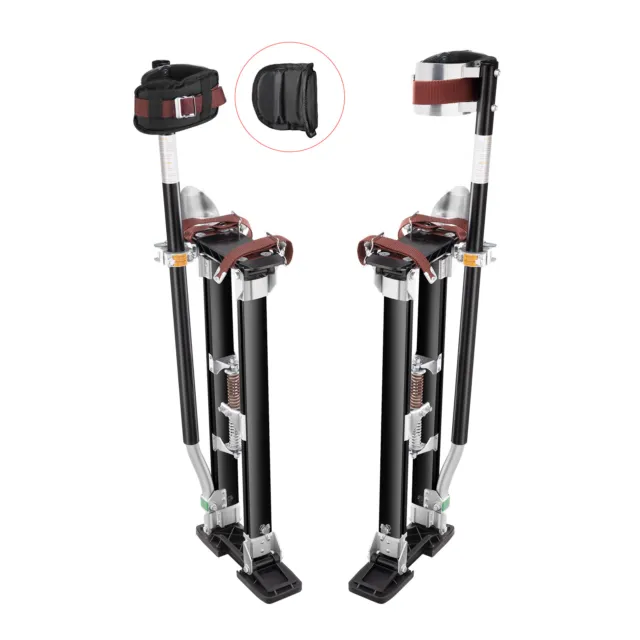 VEVOR Drywall Stilts Aluminum Tool Stilts 24''-40'' Adjustable Painting Black