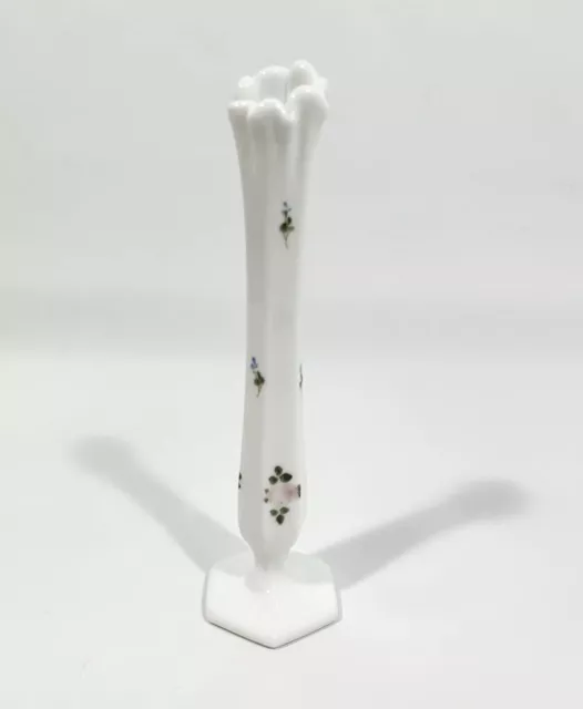 Westmoreland Rose Milk Glass Bud Vase