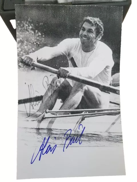 Alois Bierl (GER) Rudern 1.OS 1972 München Orginal Signiertes Foto