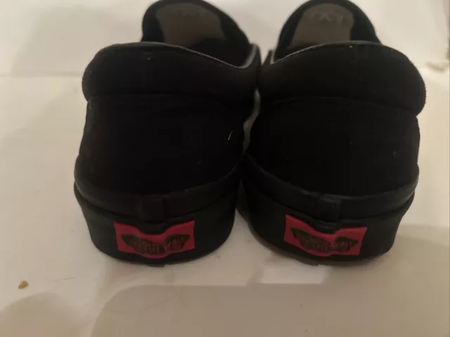 MEN’S VANS CLASSIC Canvas Slip On Casual Skate Shoes Size Z8.5 Black ...