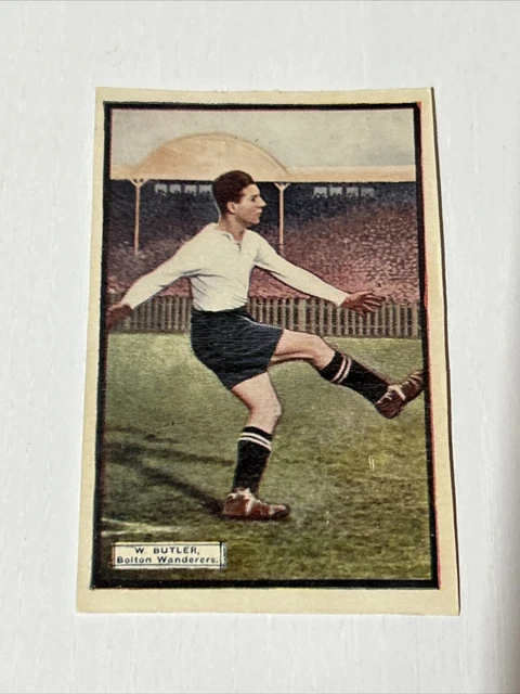 DC Thomson ADVENTURE 1924 Farbfotos von Star-Footballern - W Butler