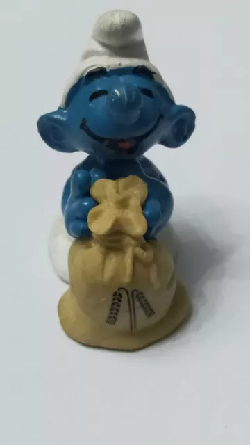 Pitufo Smurf Con Saco Miller Schleich  .Peyo.  Germany