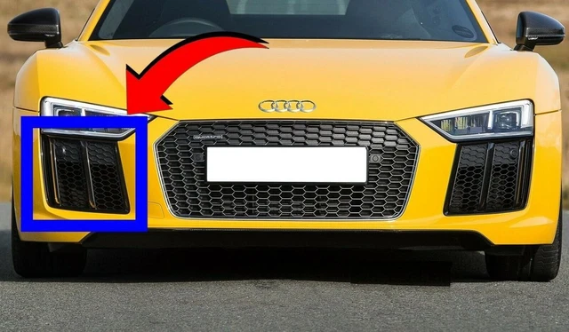 Genuine Audi R8 4S Black Edition Front Grille Emblem & Lettering Set – OEM Part Numbers 4S0853737GT94 / 4S0853737F 2ZZ