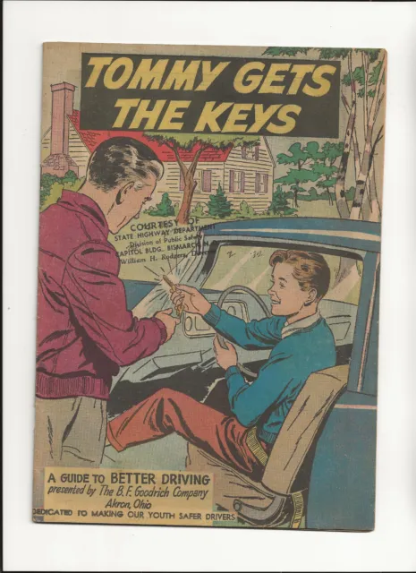 Tommy Gets the Keys 1960 BF Goodrich Safe Driver Promotional GIveaway FN