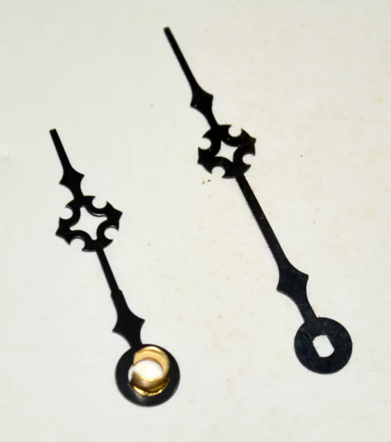 5" Dial Clock Hands, "Maltese" Pattern.  Oblong Mounting Hole