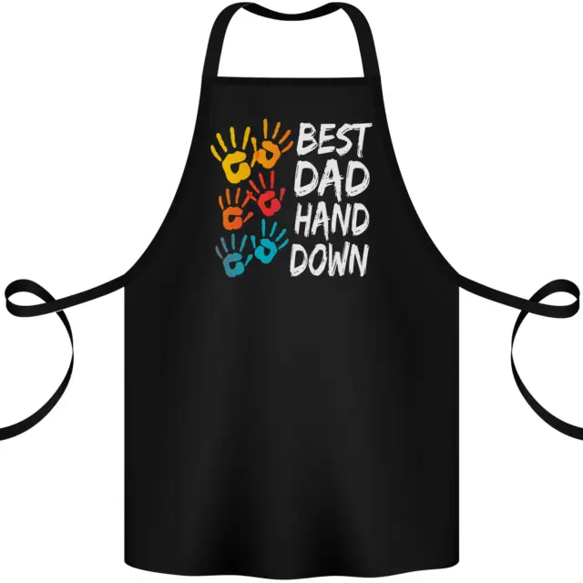 Best Dad Hands Down Fathers Day Funny Cotton Apron 100% Organic