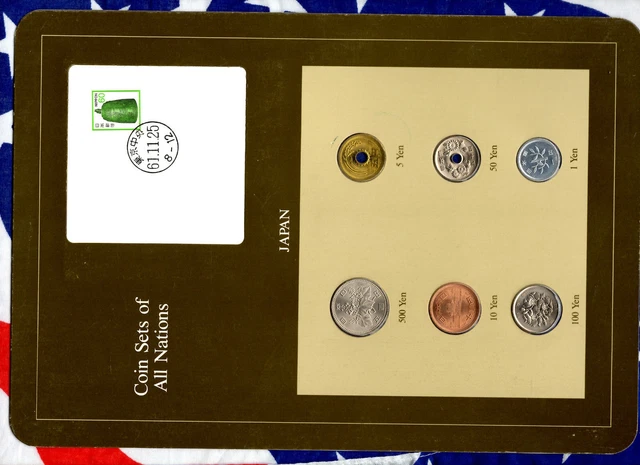 Coin Sets of All Nations Japan 1981-1985 UNC 100 Yen 1985 5,50,500 Yen 1983