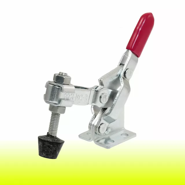 Hand Operated Red Handle Vertical Type Toggle Clamp 100Kg 220Lbs 102B