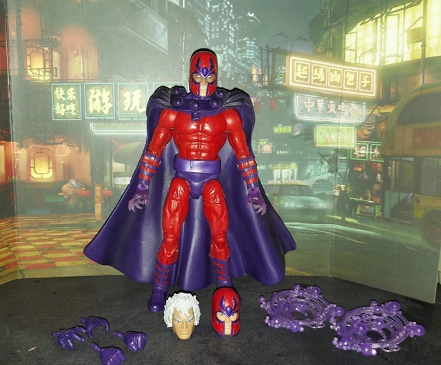 Marvel Legends Magneto Complete With Extra Head And Hands