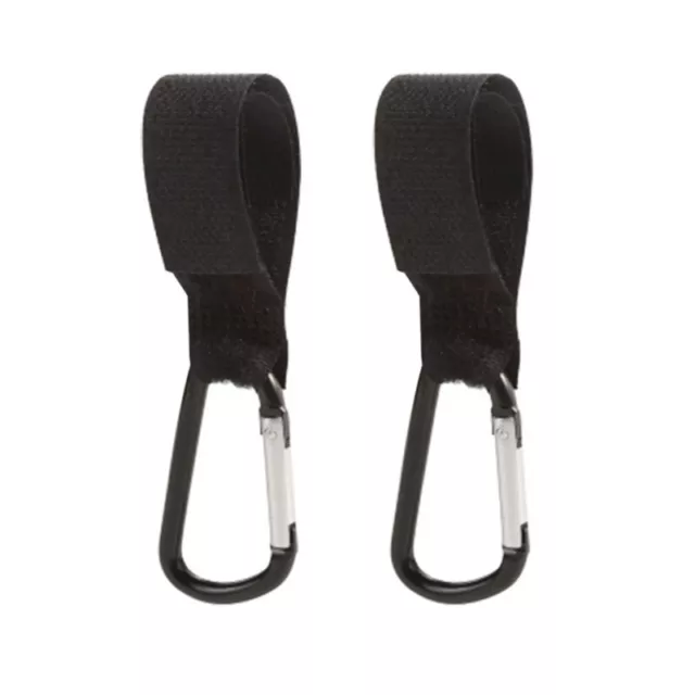 Pack of 2 - Baggy Clips Pram Stroller Hooks Handbag Bag Holder Strong Carabiner