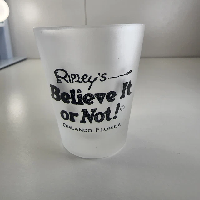 RIPLEY'S BELIEVE IT Or Not Orlando Florida Shot Glass Frosted Shot