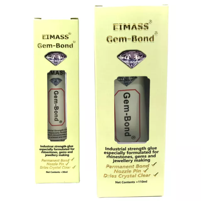 Rhinestone Glue, EIMASS® Industrial Strength Adhesive for Crystals, Gem Bond