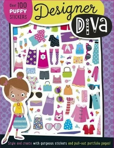 Sticker Star Designer Diva (Puffy Sticker Activity)  Very Good Book Make Believe