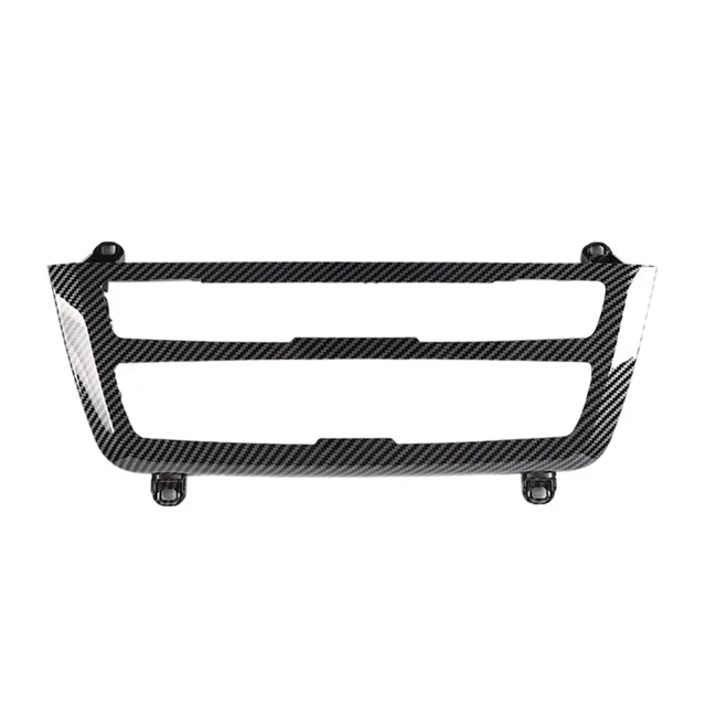 KUNGKIC Panneau Fibre Carbone Climatisation Seat Leon 2005-2012 - Cadre Décoratif Intérieur Noir