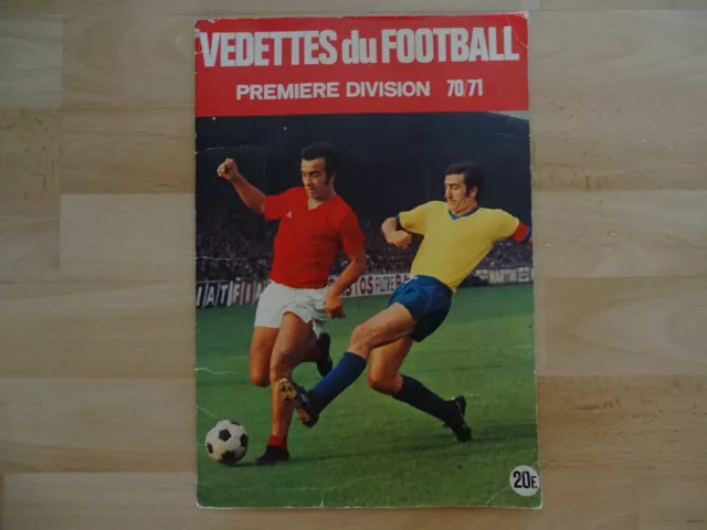 ALBUM "VEDETTES DU  FOOTBALL" 1970-71 INCOMPLET (Première division belge)