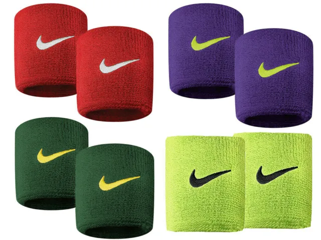 Nike Sweatband Swoosh Paire de bracelets Swoosh Short de différentes couleurs