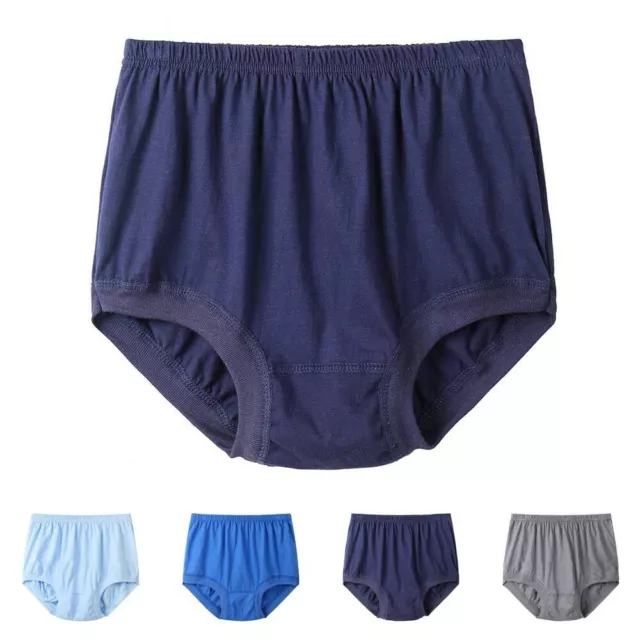 MENS HIGH WAIST Cotton Underwear Boxer Briefs Shorts Loose Underpant Plus  Size £4.43 - PicClick UK