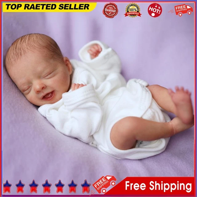 Soft Touch Unfinished Reborn Doll Kit Hand-assembled Infant Real Emotions Baby