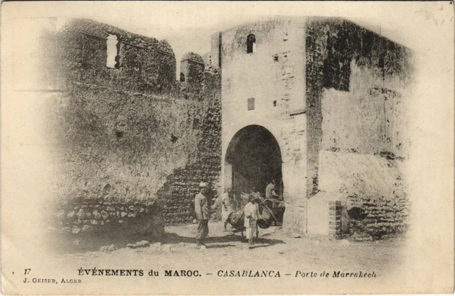 CPA AK CASABLANCA - Porte de MARRAKECH MAROC (669322)