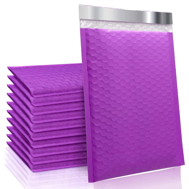 TOMVYTER 6x10 Poly Bubble Mailers #0 Padded Envelopes, 25pcs Self Seal Mailin...