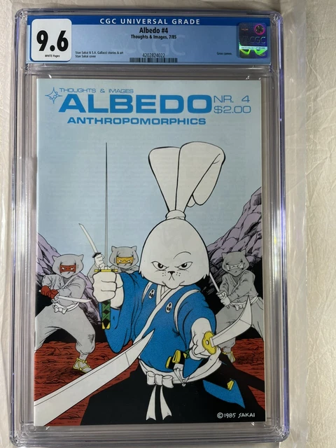 Albedo #4 1985 CGC 9.6 2nd Usagi Yojimbo 🔥 RARE