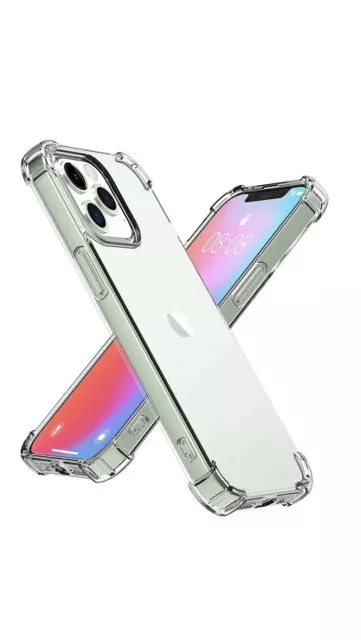 Case for iPhone 14 13 11 12 Pro Max Mini 7 8 SE XR Clear Shockproof Phone Cover