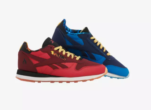 Reebok Classic Leather Street Fighter Blue Crimson Black Men's Size 7.5-14 New