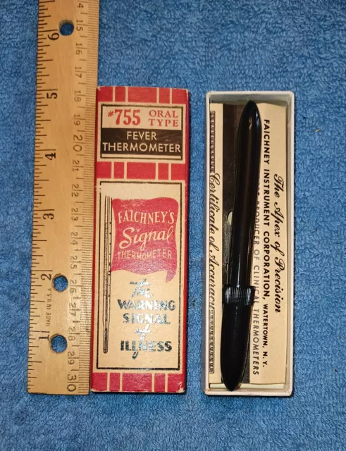 Vintage Faichney’s Signal #755 Fever thermometer  BOX ONLY USA