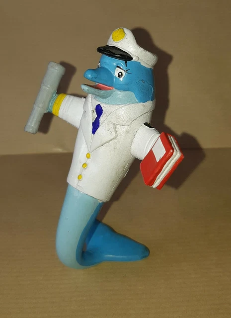 Peluche Dauphin DOLFI - Édition Limitée Novotel X WWF - Années 90 - Avec étiquette