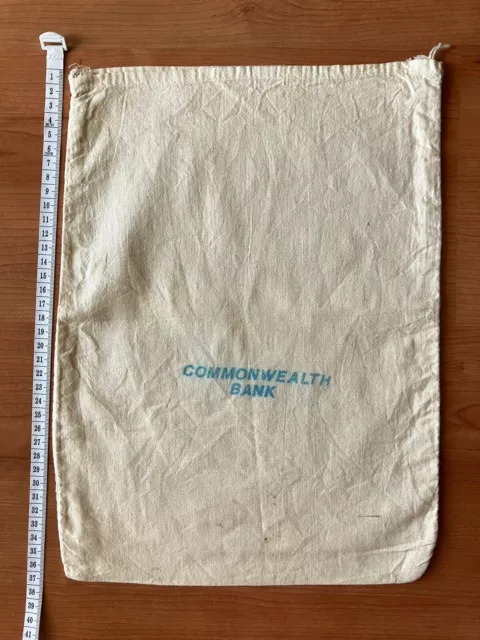 Vintage Commonwealth Bank - Calico Money Coin Bag