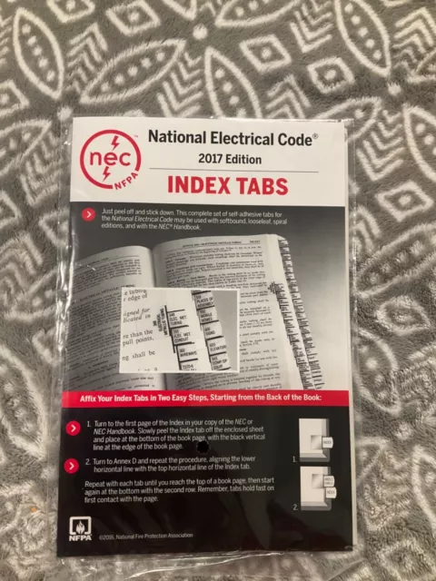 2017 National Electrical Code NEC Softcover Tabs