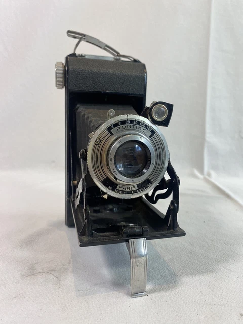 Appareil Photo Argentique Kodak à Soufflet Ancien - Modèle Ultra Flex, Avec Housse Cuir, Occasion