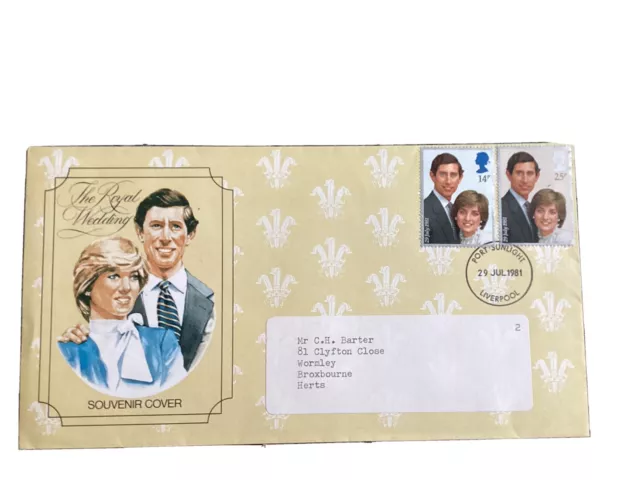 First day cover royal wedding 1981