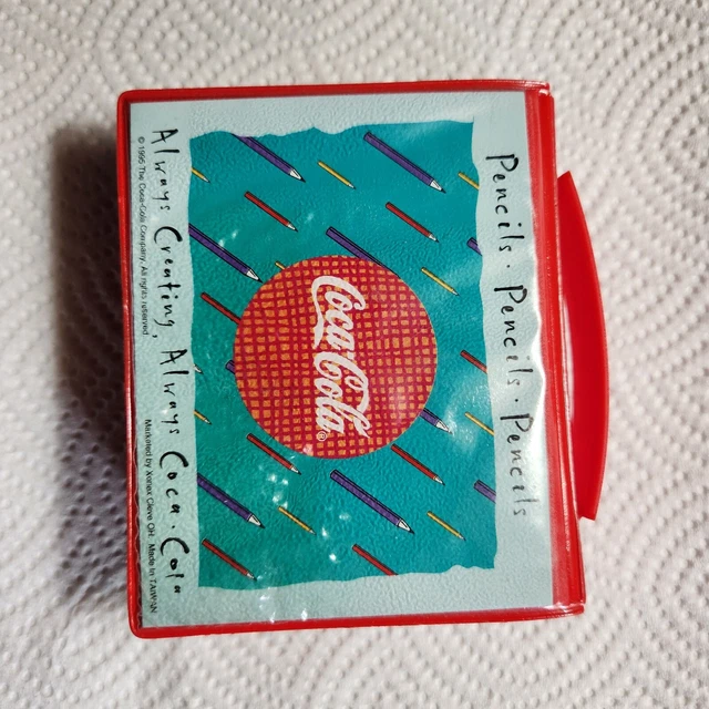 Vintage Coca-Cola Micro Color Pencils 1995 in Carrying Case Collectable