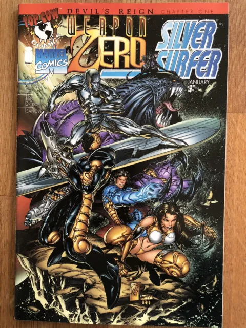 Weapon Zero / Silver Surfer #1 Marvel/Image (Jan’97) Devils Reign Chapter 1