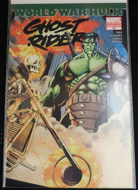 Ghost Rider 12 Marvel Variant Comic 2Nd Print World War Hulk Way 2007 Vf/Nm