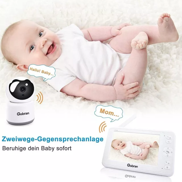 Kamera 5 Zoll 1080P HD Video 360°Drehung zusätzliche Kamera Erweiterung Gobran