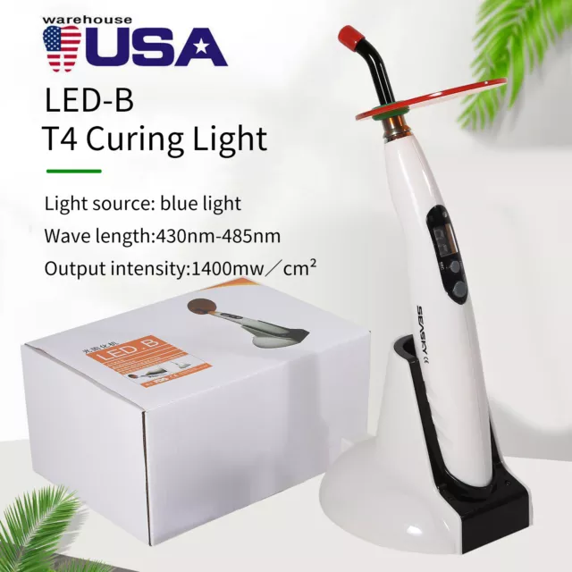 Dental Wireless Orthodontics LED Curing Light Resin Cure Lamp 1400mw/c㎡