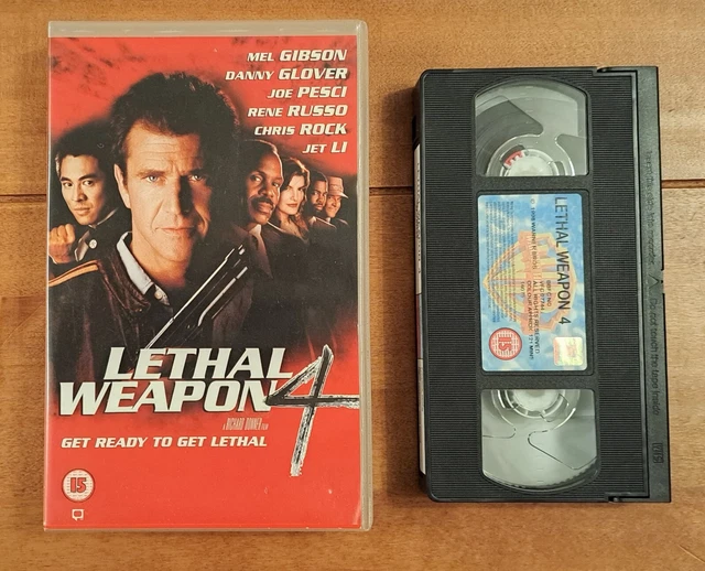 LETHAL WEAPON 4 VHS Ex-Rental Big box Warner Mel Gibson £12.99