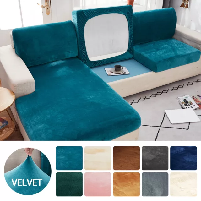 Plush Velvet Fabric Velvet Material Upholstery Curtain Pillow Cushion Sofa  Cover