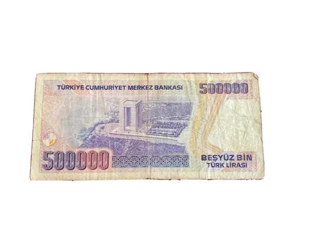 Turkey 500,000 Lira Classic Banknote