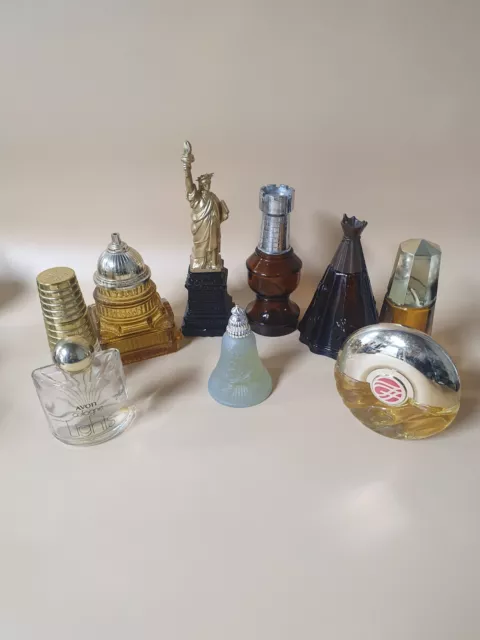 Vintage Avon Perfume Bottles/ Lot Of 9