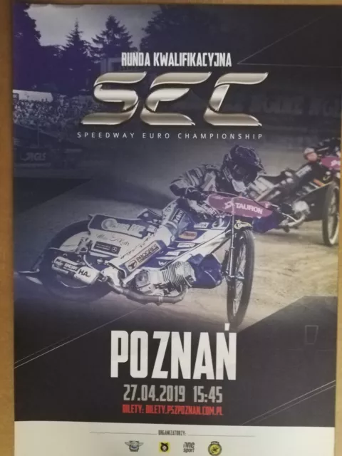 2019 FIME European Speedway Championship Qualifying round programme Poznan