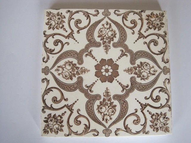 Antique Victorian Wedgwood Aesthetic Transfer Print Wall Tile C1878-1900 T559