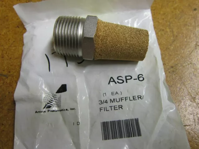 Arrow Pneumatics ASP-6 3/4 Muffler Filter NEW