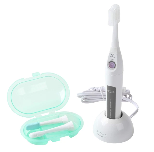 Spazzolino elettrico ad ultrasuoni Smilex lavanda 1,6 MHz AU-300D con 2 ricambi