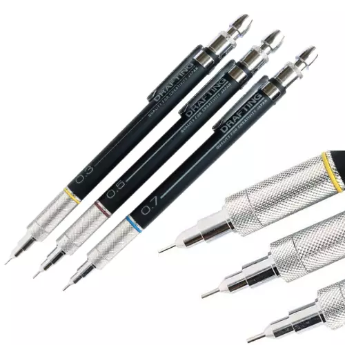 (rare) Mechanical Drafting Pencil 0.3 0.5 0.7mm Japan TAKEDA Precision 
