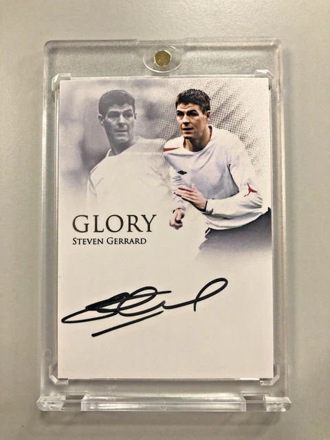 STEVEN GERRARD ON Card Auto /09 Futera 2024 Glory Liverpool 