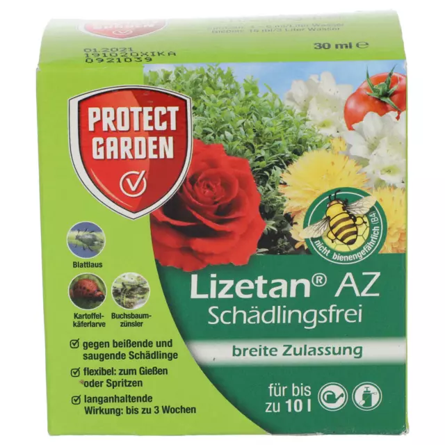 Protect Garden Lizetan AZ Schädlingsfrei 30 ml Insekten Gießmittel Trauermücke